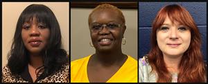 Evelyn Chatman, Veronica McKinney, and Emily Sosa are the winners of the 2020-21 Guillebeaux-Arceneaux Spirit Award. 